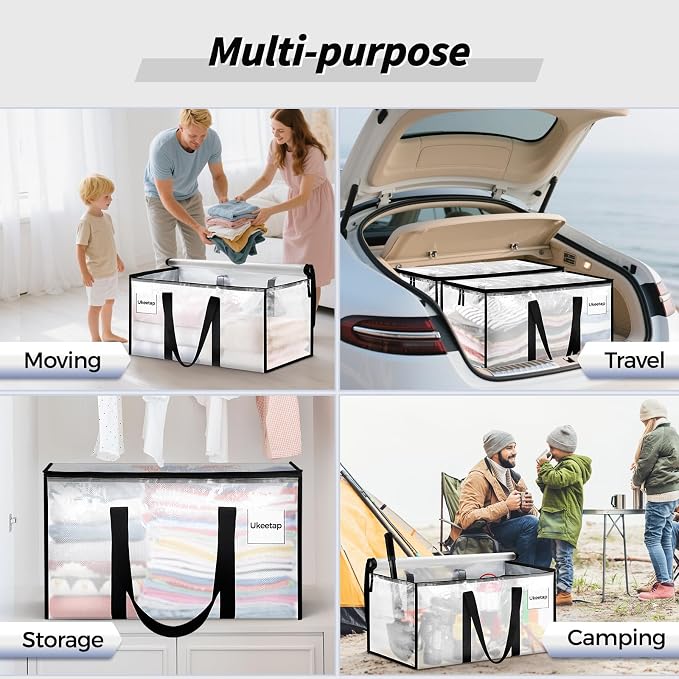 8 Pack Extra Large Heavy Duty Moving Bags, Reinforced Handles & Heavy-Duty - Image 6