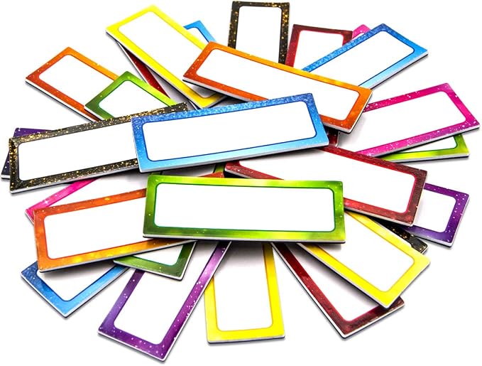 Fancy Land Dry Erase Magnetic Labels Magnetic Name Tags Magnetic Name Plates by FancyLand