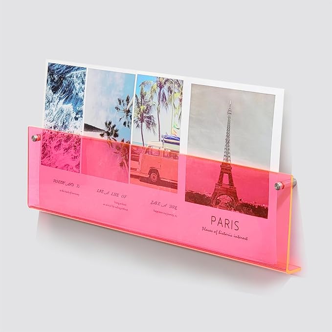 ROYALITA 2-Pack Acrylic Magazine Holder Brochure Holder, Fashion Hanging - Image 4