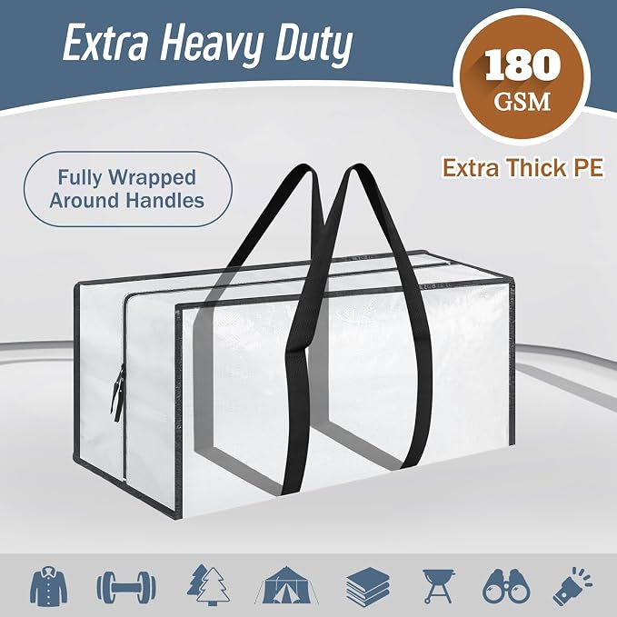 12 Pack Extra Heavy Duty Large Moving Bags - Image 2