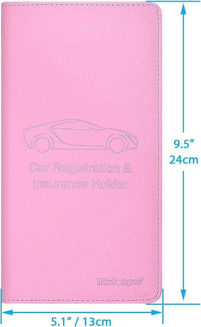 Wisdompro Car Document Holder Organiser, PU Leather Vehicle Insurance and - Image 6