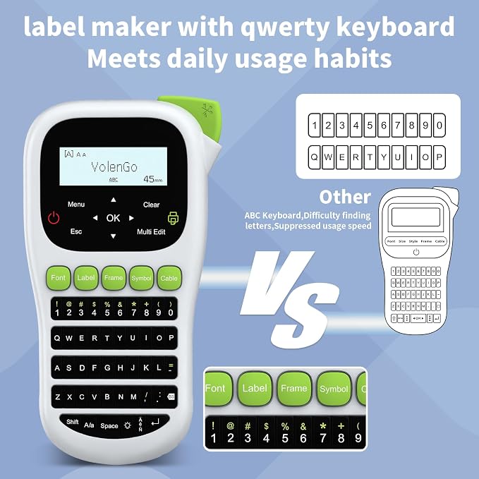 H1100 Label Maker Machine with-Tape 12mm Laminated, Backlit Handheld Label - Image 6