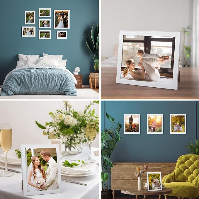 Giftgarden 12 Pack 3.5x5 Picture Frame White, 3.5 by 5 Photo Frames Bulk - Image 4