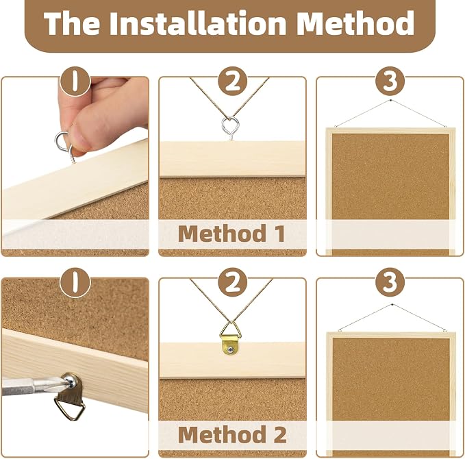 2 Pcs Cork Board, 17.7''x13.3'' Bulletin Board, Small Cork Board, Vision Board - Image 4