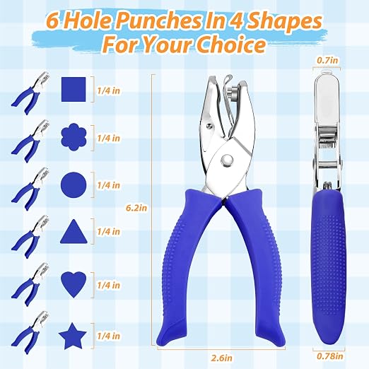 Modacraft 6-Pack Craft Hole Punchers Set - Image 3