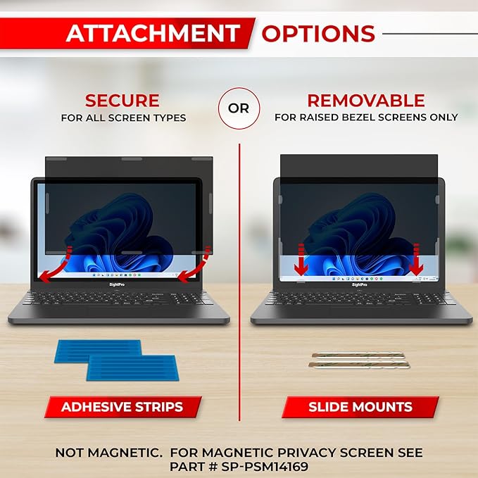 SightPro 14 Inch 16:9 Laptop Privacy Screen Filter - Image 4