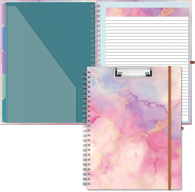 Hongri Clipboard Folio with Refillable Lined Notepad, 8.5 x 11 Folders with by Hongri