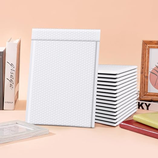 Fuxury White Bubble Mailers 10.5x16 Inch 25 Pack, Self Seal Padded Envelopes - Image 6