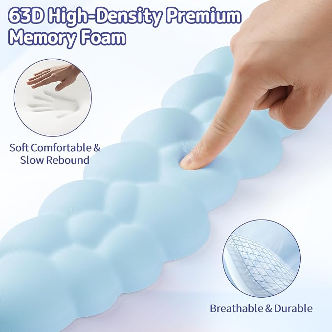 Sushret Cloud Wrist Rest Keyboard, Cloud Keyboard Wrist Pad Set - Image 4