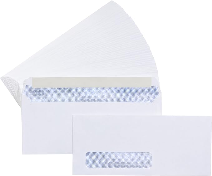 Amazon Basics #10 Security-Tinted Self-Seal Business Envelopes by AmazonBasics