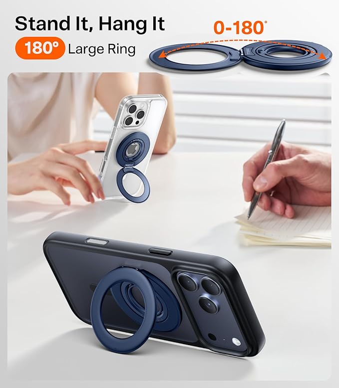 TORRAS 2025 Flagship Magnetic Phone Grip Ring Holder Kickstand Fit - Image 4
