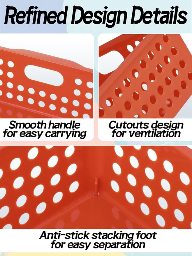 6 Pcs Thick Durable Turn in Trays Classroom - Image 7