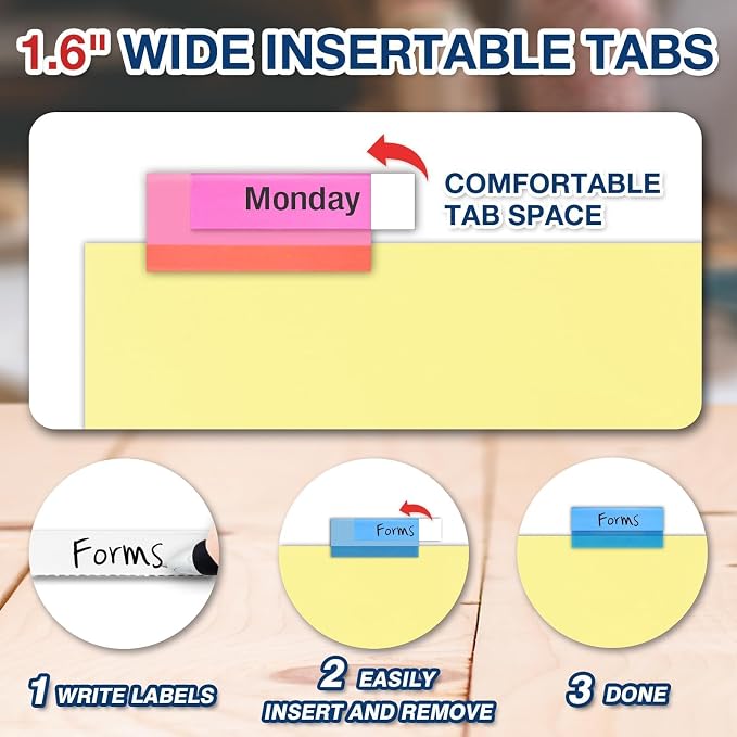 H4D 200 Pack Insertable Binder Dividers - Image 6