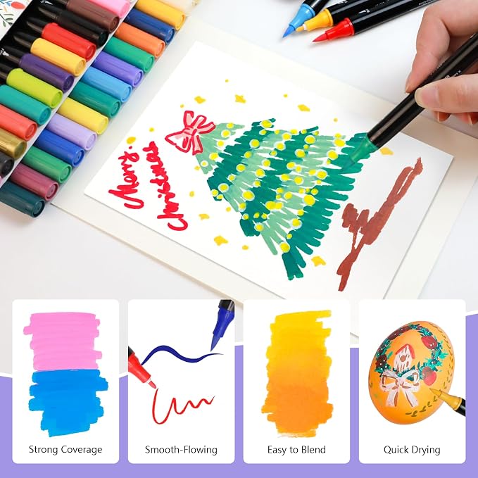 Artecho Acrylic Paint Markers 60 Colors, Acrylic Paint Pens - Image 4
