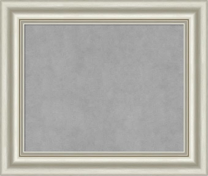 Amanti Art Silver Framed Magnetic Board 22x26 Small Vision Board by AmantiArt