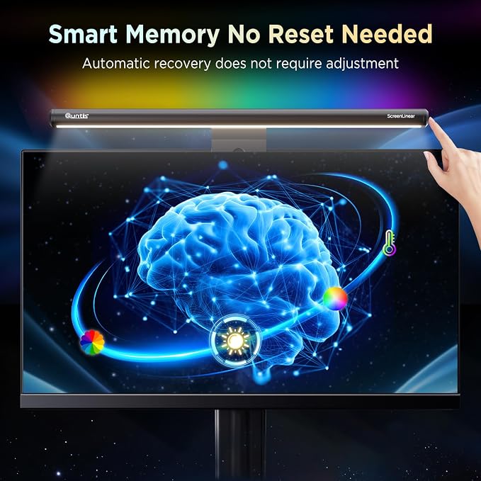 Quntis Monitor Light Bar 15.7", 24 RGB Backlight Modes - Image 9
