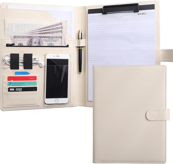 12.8 * 9.6 inch Portfolio Case Business Padfolio, Smart Phone is Usable in by BIYAMI