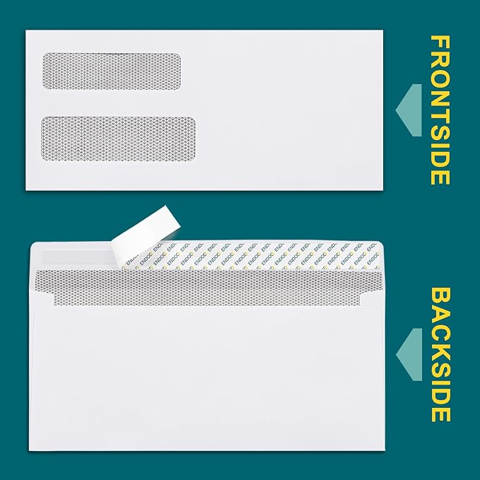 #10 Double Window Envelopes Self Seal - Image 2
