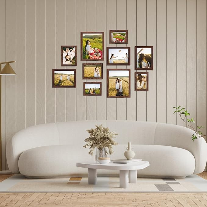 Giftgarden 6x8 Picture Frame Brown 6 x 8 Photo Frames Bulk - Image 7