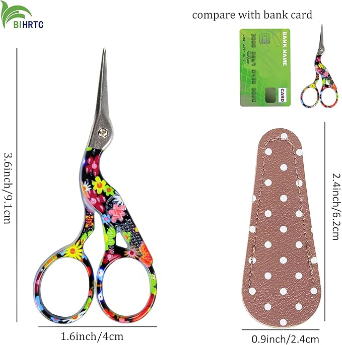 BIHRTC 3.6 Inch Bird Sewing Scissors Sewing Embroidery Scissors - Image 2