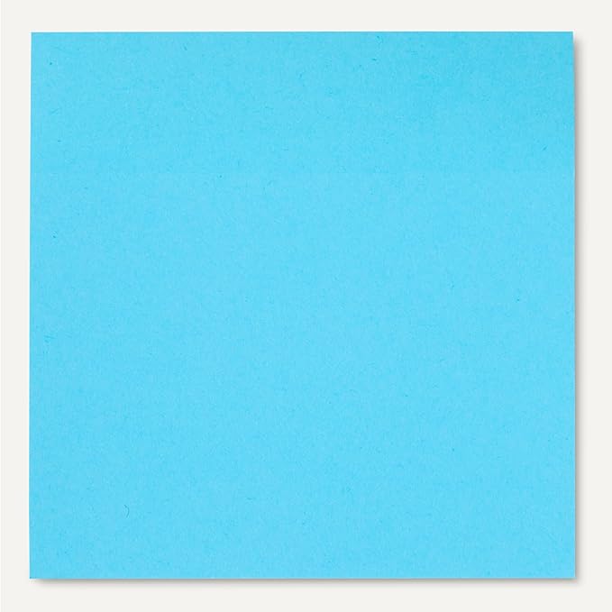 Amazon Basics Square Sticky Plus Notes, Self-Stick Pads, Pack of 24, 3 x 3 inches, Assorted Colors-DeskLoop Office