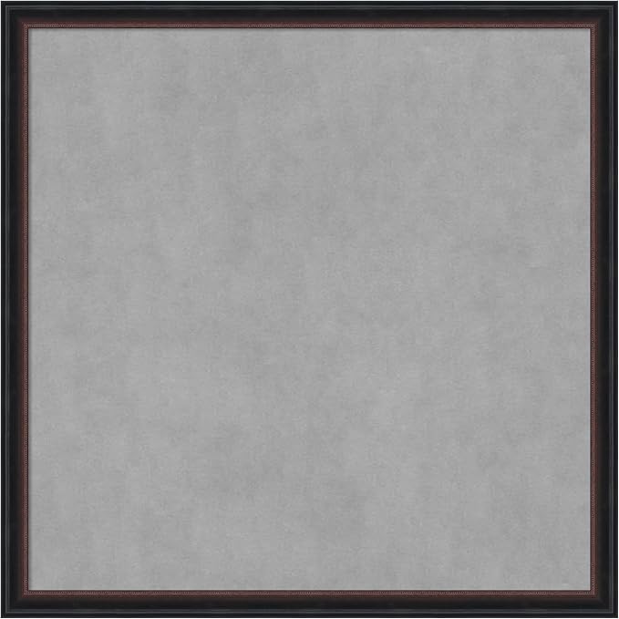 Amanti Art Black Framed Magnetic Board 26x26 Medium Vision Board by AmantiArt