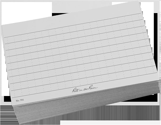 Rite In The Rain Weatherproof Index Cards, Universal Pattern by RiteintheRain