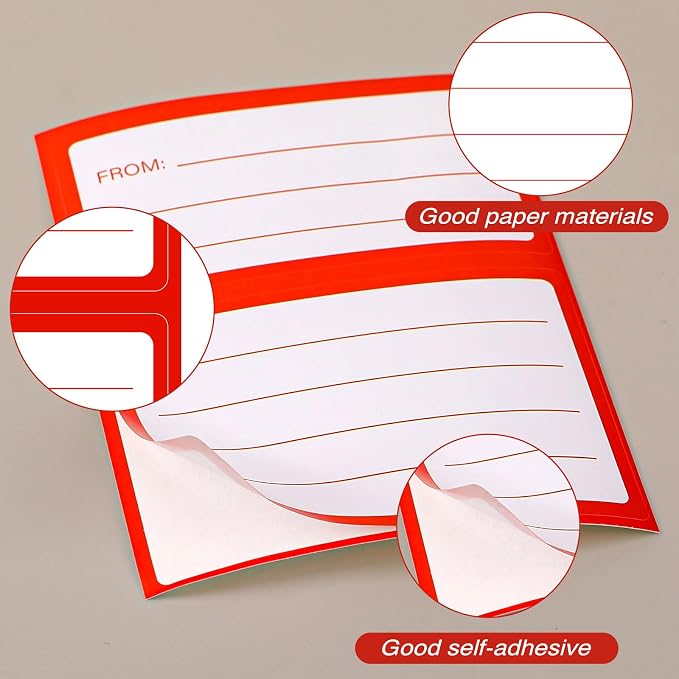 to from Return Address Mailing Labels 60 Pcs Blank Self Adhesive Mail Shipping - Image 4