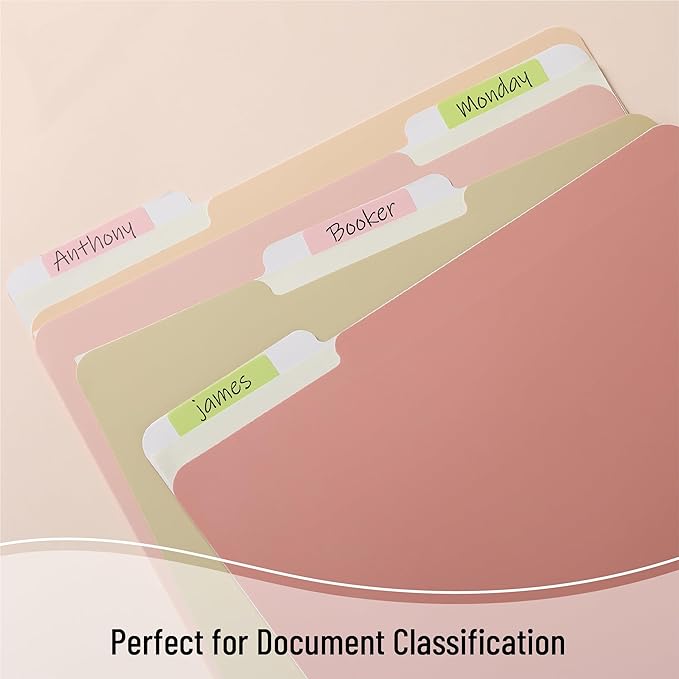 Mr. Pen Sticky Index Tabs - 500 Pcs, 21 Sets, Colorful Page Markers for Binders, Books, & Notebooks-DeskLoop Office