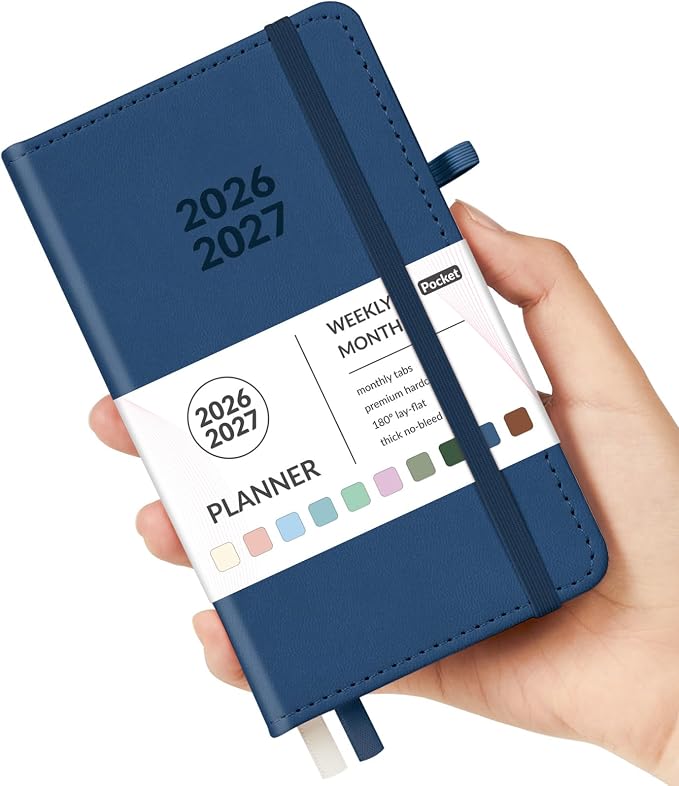 Forvencer Pocket Planner 2026-2027, Weekly Monthly Planners by Forvencer