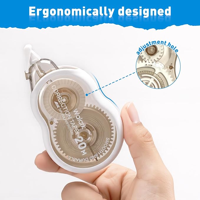Correction Tape with Dispenser, Tear-Resistant, Easy-to-Use Applicator - Image 4