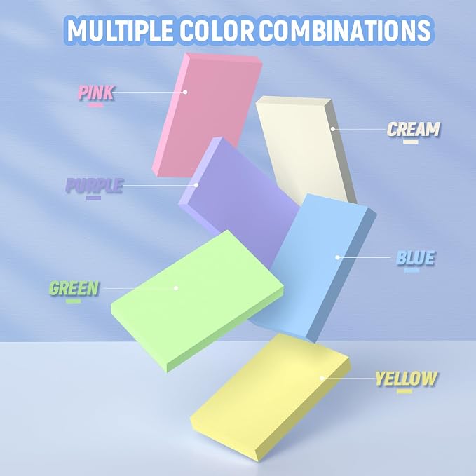 Colored Blank Index Cards 3x5, Double-Sided Blank Flash Cards, Heavy Bright - Image 3