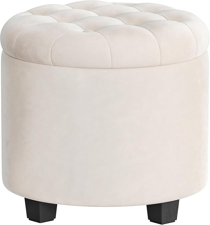 SONGMICS Round Ottoman, Ottoman by Unknown