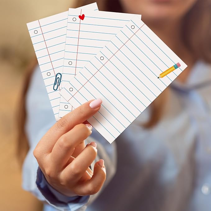 Spiareal 100 Pcs Blank Note Cards Blank Decorative Notecards Index Cards Bulk - Image 3