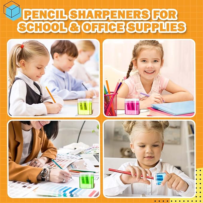 100 Pack Pencil Sharpener Bulk, Manual Pencil Sharpener - Image 4