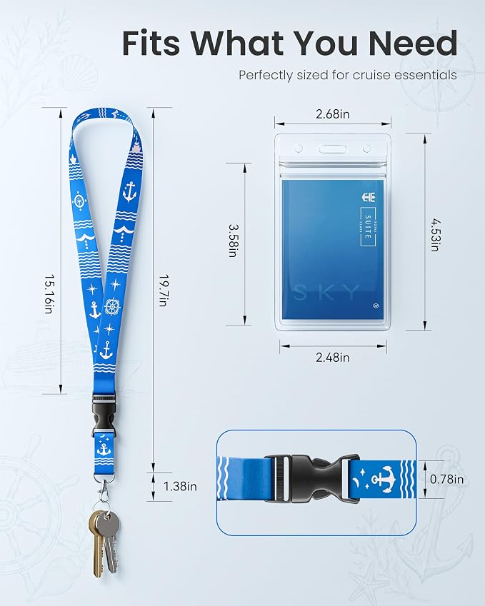 Avorast 5 Pack Cruise Lanyards for Ship Cards, Cruise Essentials 2026 for - Image 8