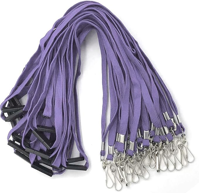Lanyard Light Purple Lanyards Neck Flat Premium Breakaway Badge Lanyard by BirdFiy