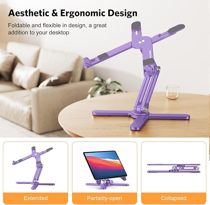 OMOTON 360° Rotating Laptop Stand Riser - Image 3