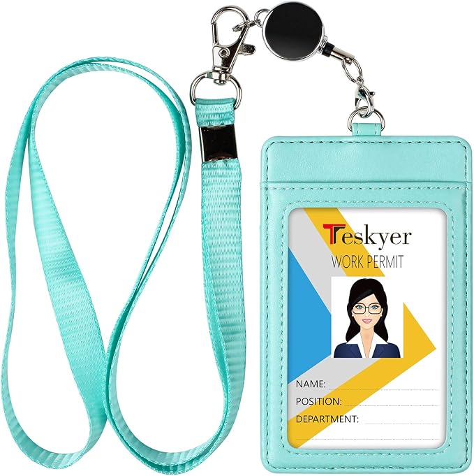 Teskyer Leather Badge Holder by TESKYER