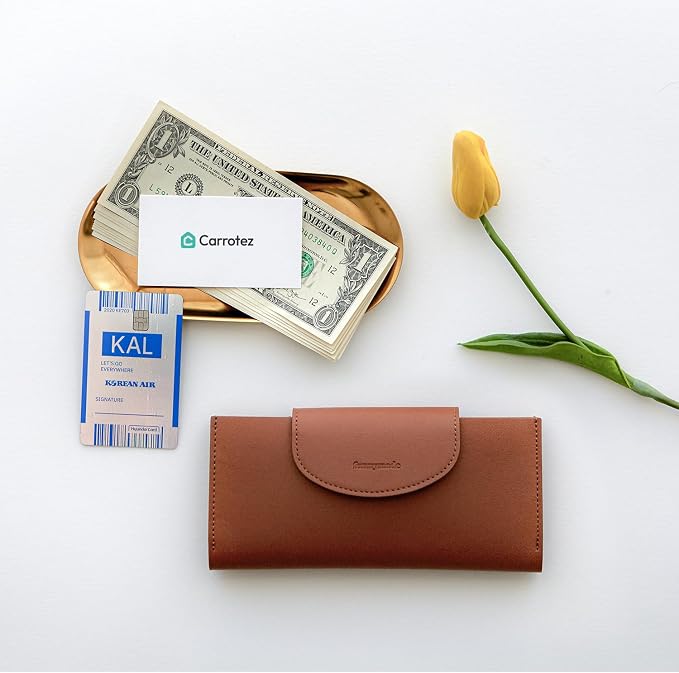 carrotez All-in-One Long Bifold 2-Tier PU Leather Wallet - Image 6
