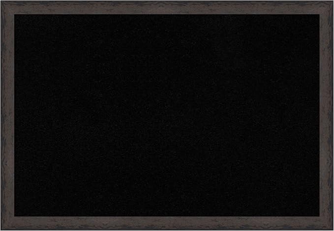 Amanti Art Black Cork Board for Wall, 27x39 Vision Board with Black Wood Frame, Large Corkboard Office Decor for Home Organization, Modern Corkboard Pinboard to Display Items for Home Organization in-DeskLoop Office