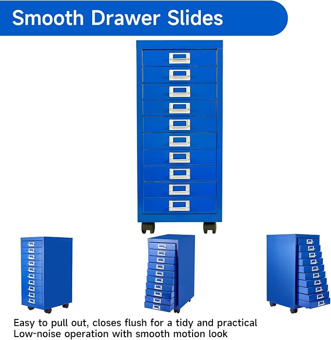 File Cabinet MINI 10 Tier Metal File Organizer Document Organizer - Image 3