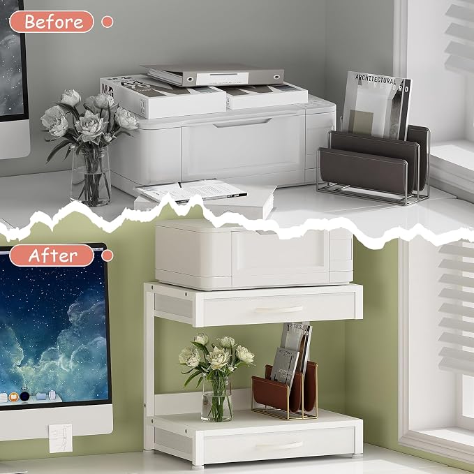 VENNQD 2-Tier Desktop Printer Stand - Image 8