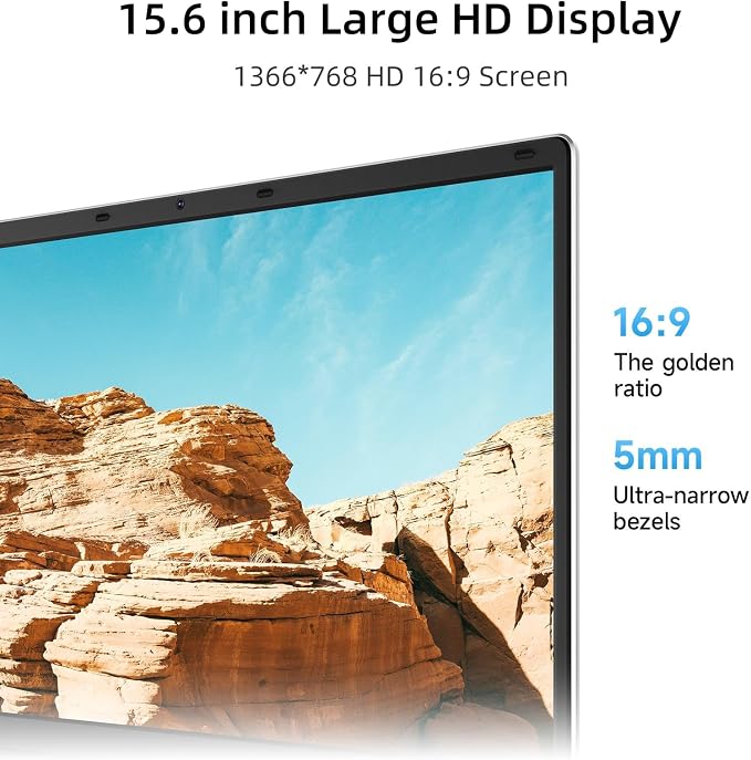 15.6 Inch Laptop with Office 365, 4GB RAM, 128GB Storage Expandable 1TB - Image 5