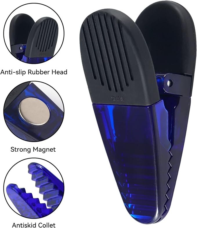 3-1/4" Length Plastic Refrigerator Magnet Clips Set - Image 4