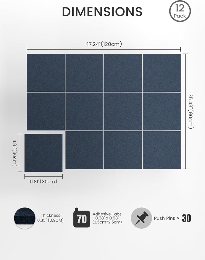 Bumusty Large Cork Board 48" x 36" Alternative - Image 2