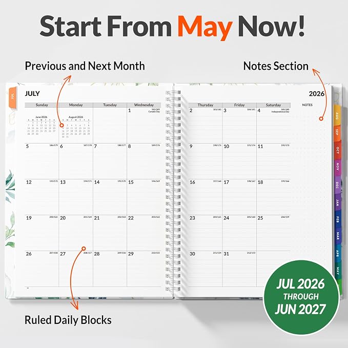 SUNEE 2026-2027 Appointment Book, Quarter-Hourly, Weekly & Monthly - Image 3