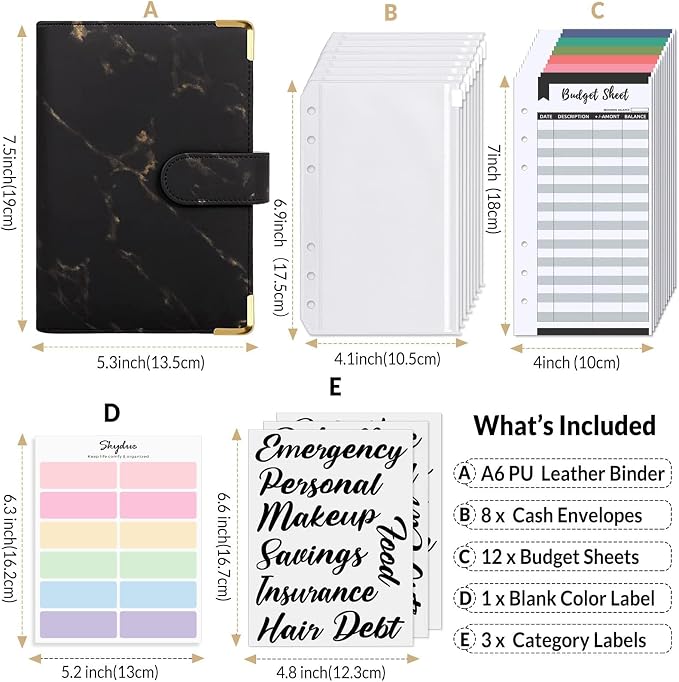SKYDUE Budget Binder, Money Saving Binder - Image 2