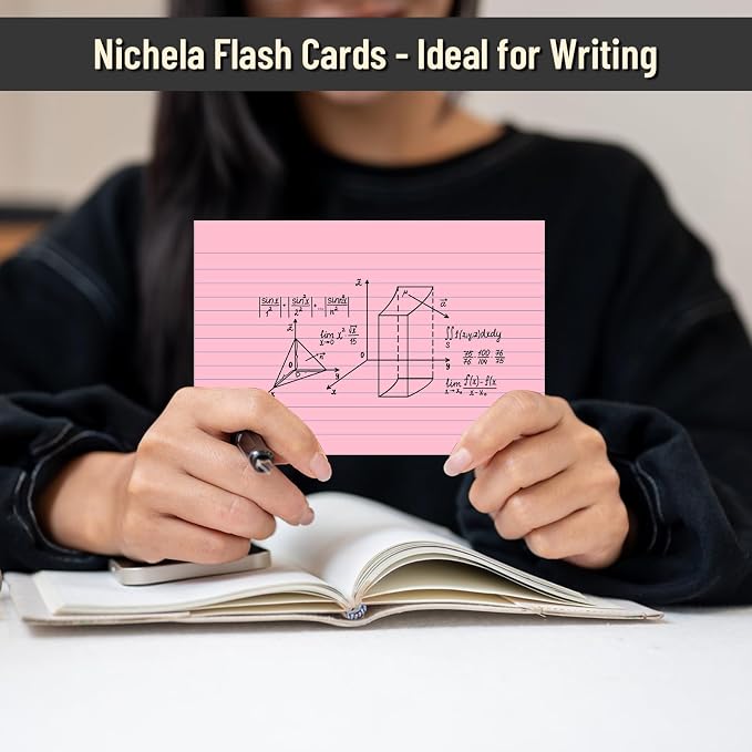 200 Pcs Colored Index Cards 4 x 6 Inch Ruled Index Cards, College Ruled Flash - Image 5