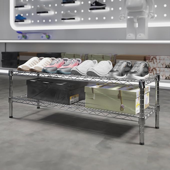 Regal Altair 14" Deep x 42" Wide x 14" Height Wire Shelving Kit | 2-Tier | NSF - Image 2